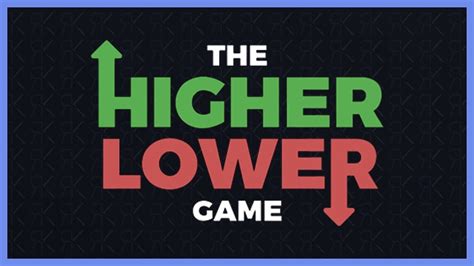 the higher lower game